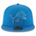 Men's Detroit Lions New Era Blue Custom On-Field 59FIFTY Structured Fitted Hat 2496966